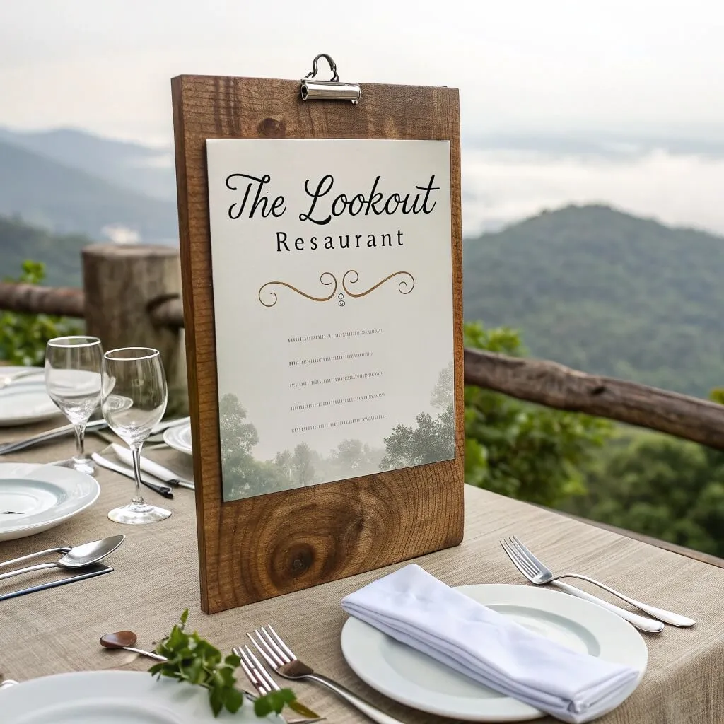 The Lookout Restaurant Menu